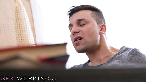 Big tits big ass redhead cam girl Atlanta Moreno romantic creampie with fan