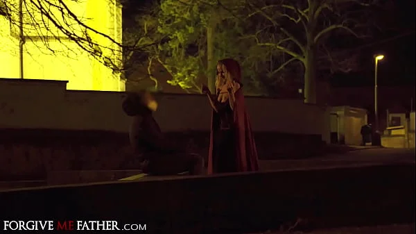 Geishakyd goes out at night to find a random guy to eat her pussy and get fucked in reality show