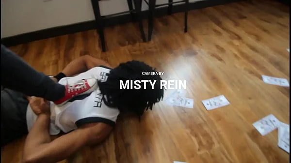 Fuck the Police - Midget blonde White Girl Cops raid local stash house and seize custody of big black cock for fucking