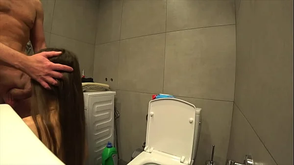 Cheating. Guy Fucks My Wife In The Bathroom When I'm At Work.Real Home Video