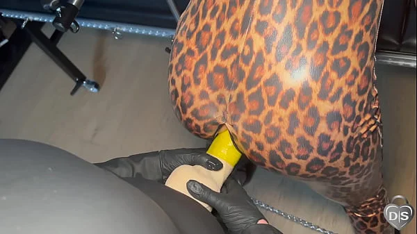 Horny anal strap-on fucking