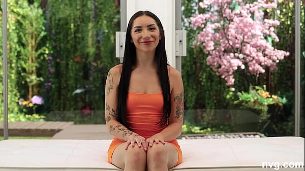 Beautiful Latina with a banging body has an intense sex session during an audition