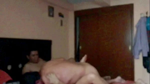 My wife in her first threesome