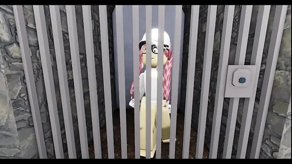 slut gets fucked in cage