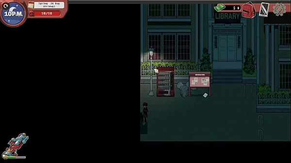 Spooky Milk Life [ Taboo hentai game PornPlay ] Ep.19 nerdy girl public handjob in the library