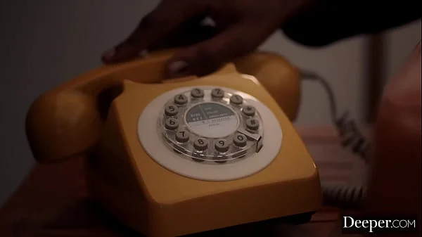 Deeper. Submissive Queenie wears chastity belt for her dom