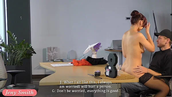 Psychologist. Jeny Smith got naked and gave him to touch her