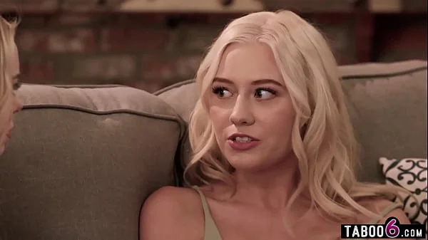 Stepcousin makes 18yo blonde teen Haley Spades jealous by fucking her bestie