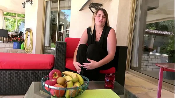 Davina and Candie's first FFM trio, anal for lesbians