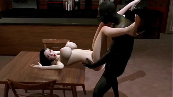 Beauty waitress and BBC guest - Hentai 3D V105