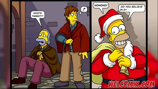 Christmas Present! Giving his wife as a gift to beggars! The Simptoons, Simpsons Hentai