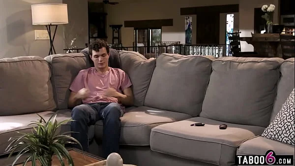 Stepson has the remote to huge tits MILF stepmom Lexi Luna vibrating toy