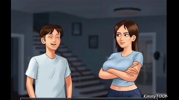 Summertime Saga - College girl rides huge cock in dorm room