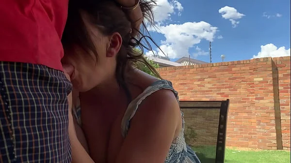 I was sitting outside with my friends and he asked his wife to give me a blowjob