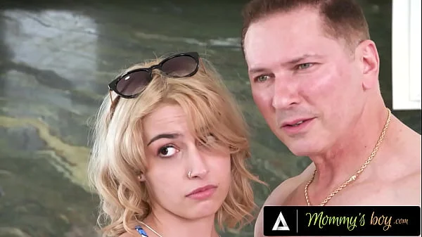 MOMMY'S BOY - Jealous MILF Wants Stepbae To Share Her Hung DILF Boyfriend! HARD ROUGH THREESOME