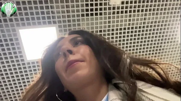 I get fucked in the stadium toilets during a football match