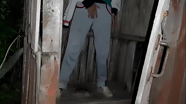 I caught my neighbor masturbating in the toilet on the street and I joined her - Lesbian Illusion Girls