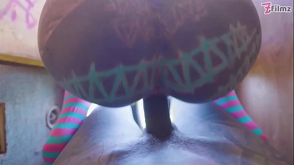 Naughty couple having wild sex in nature and in their camper