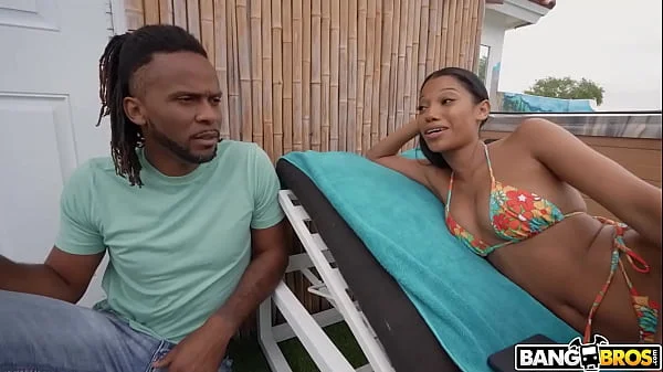 BANGBROS - Eden West Is Out In The Garden When Her Stepbro Jay Bangher Crawls Towards Her Craving For Her Pussy