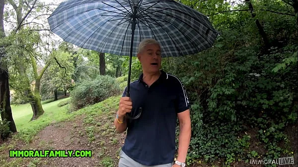 Sara Diamante PEEING in the Rain Turns Into ANAL TABOO THREESOME – IMMORAL FAMILY 4k