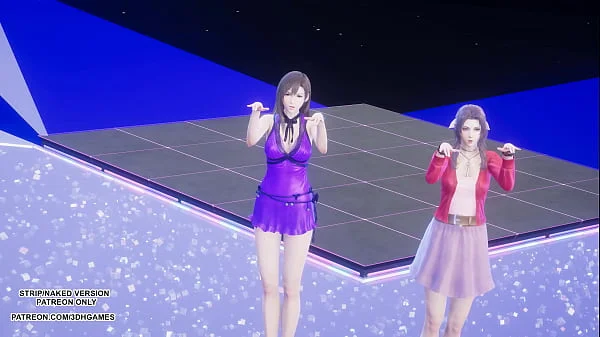 [MMD] TAEYEON - INVU Aerith Tifa Lockhart Hot Kpop Dance Final Fantasy Uncensored Hentai