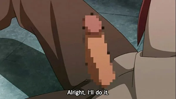 Little step Sister Helps Cum Hentai Sibling Blowjob