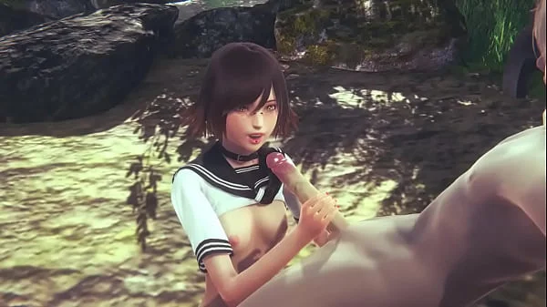 Hentai Uncensored - Mia jerk off and fucked with creampie - Japanese Asian Manga Anime Film Game Porn