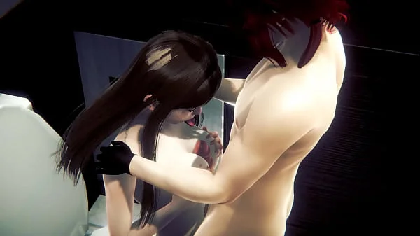 Hentai uncensored 3d -Lili sex in university toilet - Japanese Asian Manga Anime Film Game Porn