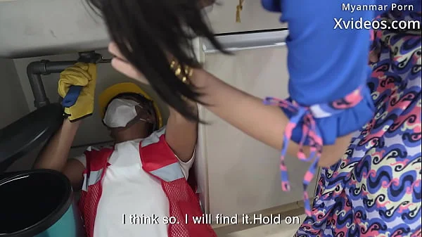 The Pipe Worker Fucked his Boss Wife Ass