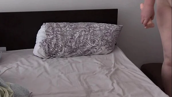 Mature housewife again masturbates with a stranger in sex chat and dildo fucks her hairy pussy. Big tits and fat belly.