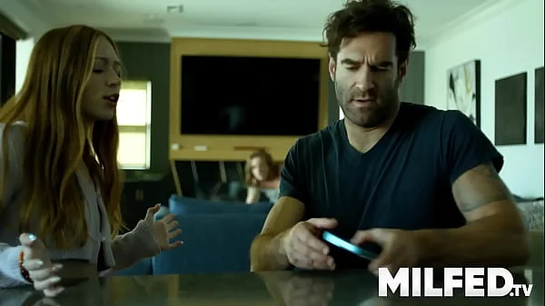 Step Mom Caught Masturbating in the Kitchen by her Step Daughter