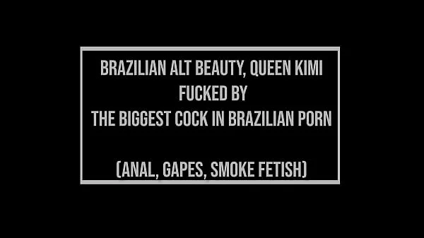 Brazilian Alt beauty, Queen KIMI fucked by the biggest cock in Brazilian porn (Anal, gapes, 0% pussy, ATM, monster cock, Alt girl) OB353