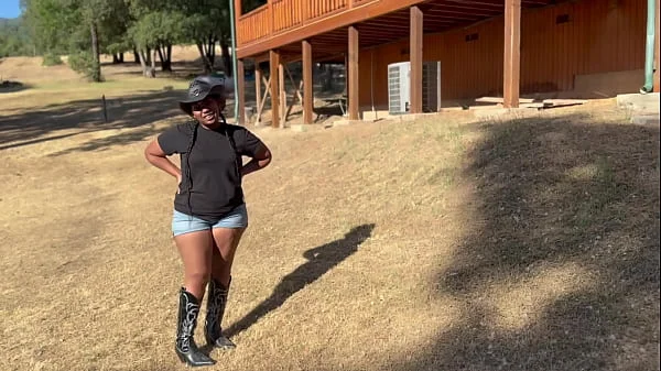 Sexy Cowgirl Visits A Man About A Horse