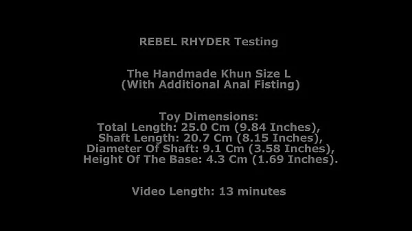 Rebel Rhyder Testing The Handmade Khun Size L (With Additional Anal Fisting) TWT333