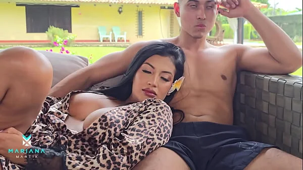 My stepbrother gives me a huge load of cum on me - Mariana Martix