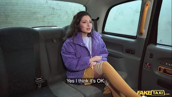 Fake Taxi MILF offers her SHAVEN pussy to pay for her ride