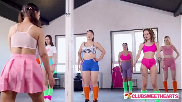 Lustful lesbian beauties working out their tight cunts At ClubSweethearts