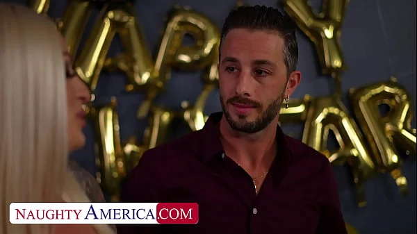 Busty Blonde having sex at party