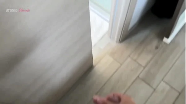 My Neighbor Catches Me Jerking Off and Decides to Take It in Her Mouth