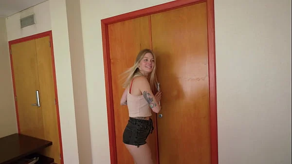 Young Blonde Girl Wants To Drill Her Pussy With Two Cocks At The Same Time!!!! Sammm Next Door