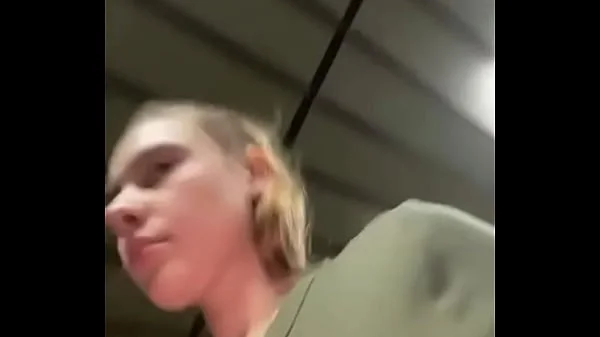 Gym girl training and play with herself