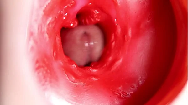 This beautiful pussy is pulsating and squeezing my cock! Camera inside the hole!