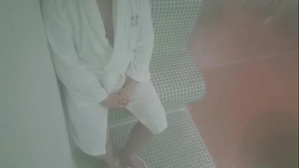 Slut wife fucks stranger at the sauna