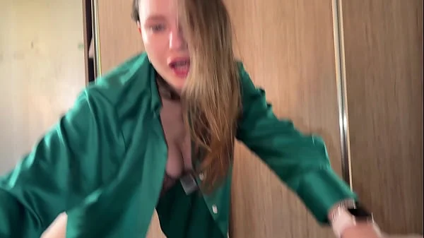 POV: Fast cheating with my big ass boss ended with pussy creampie.