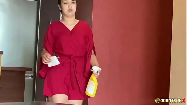 JohnTronX- fucking my Maid in Hong Kong and finish with creampie