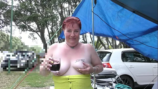 Blatant Public Display at the local Holiday Park by trashy Kiwi MILF. Trailer