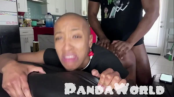 Bald Ebony Anal Submissive Slut Gets Her Asshole Destroyed by BBC!