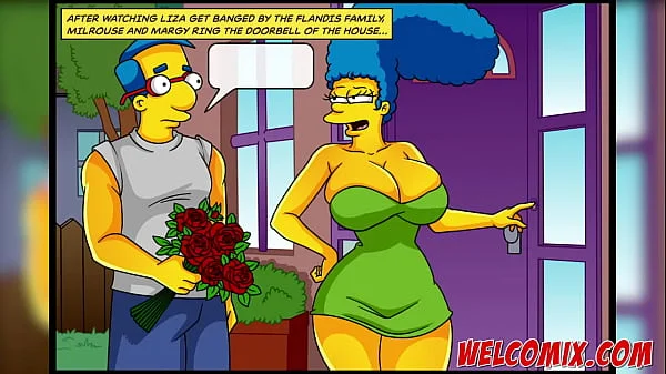 Watching my wife fucking another man! Simpsons porn Cuckold!