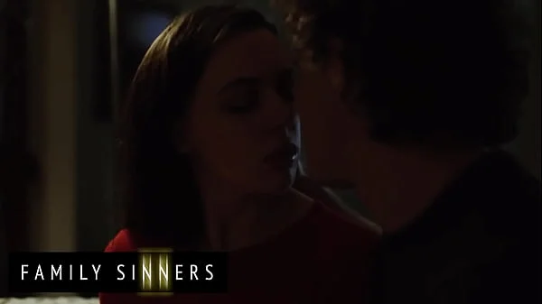 FAMILY SINNERS - Horny Stepbro Sneaks In His Stepsis's House And Seduces Her Making Her All Wet And Ready To Fuck