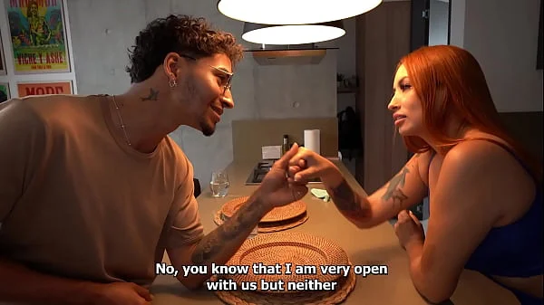 I flirt with my friend's boyfriend and he discovers us! but he ends up joining